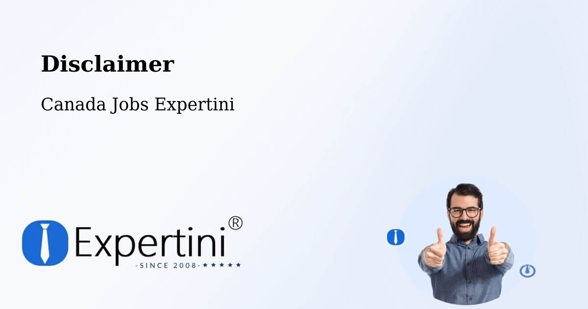 Disclaimer – Hinton - Canada Jobs Expertini