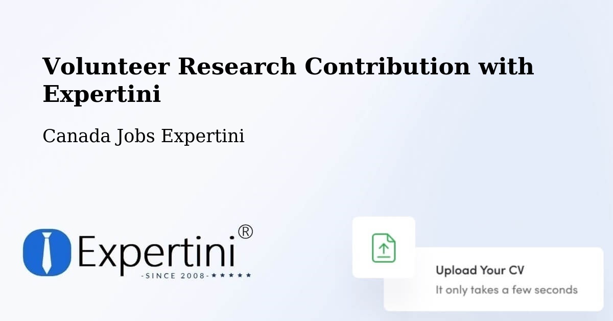 Volunteer Research Contribution Program – Hinton - Canada Jobs Expertini